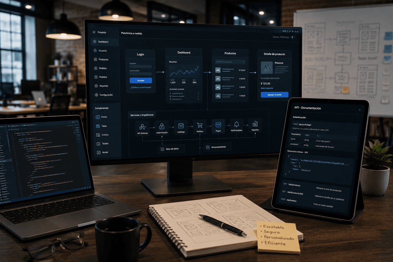 Definição de produto software, permissões e fluxos de negócio.